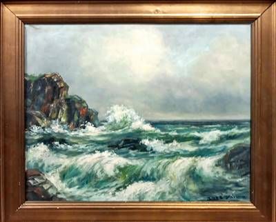 Картина масло върху платно с рамка