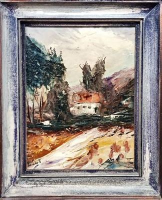 Картина масло върху платно с рамка Картина масло върху платно с рамка