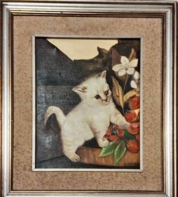 Картина масло върху платно с рамка Картина масло върху платно с рамка