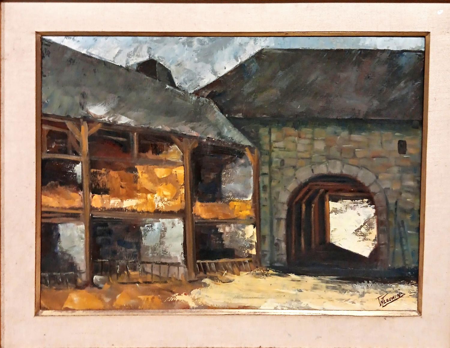 Картина масло върху платно с рамка