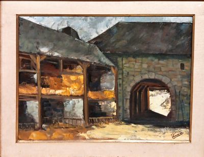 Картина масло върху платно с рамка