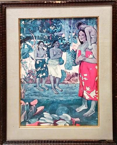 Картина масло върху платно с рамка и стъкло репродукция