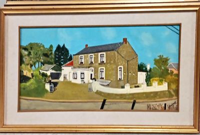 Картина масло върху платно с рамка Картина масло върху платно с рамка