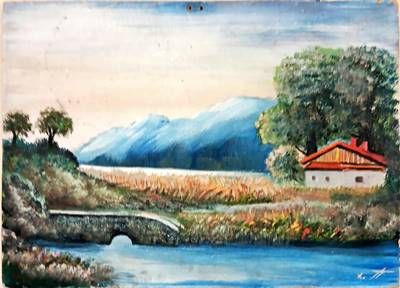 Картина масло върху фазер Картина масло върху фазер