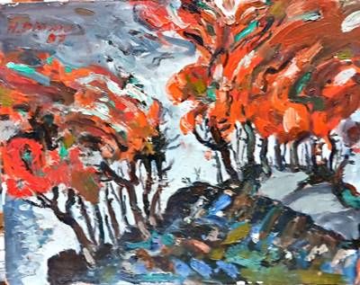 Картина масло върху фазер Картина масло върху фазер