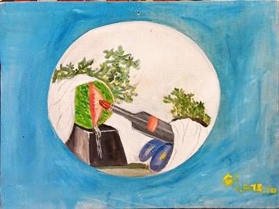 Картина масло върху фазер Картина масло върху фазер