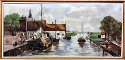 Картина масло върху платно с рамка