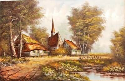 Картина масло върху платно Картина масло върху платно