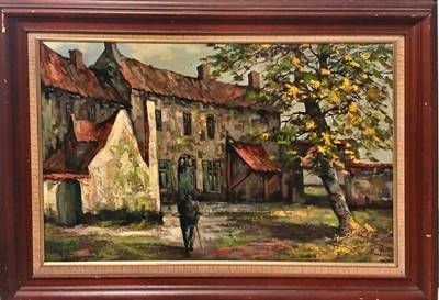 Картина масло върху платно с рамка Картина масло върху платно с рамка