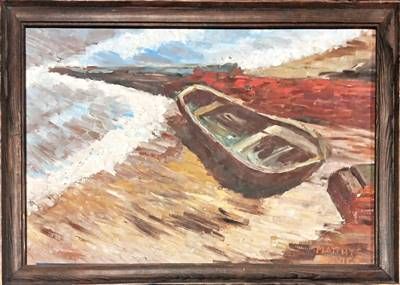 Картина масло върху платно с рамка Картина масло върху платно с рамка