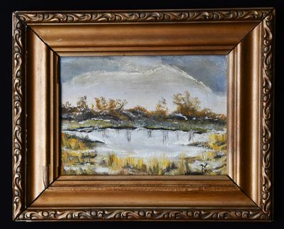 Нидерландска школа -  Нидерландска школа - "Речен пейзаж"