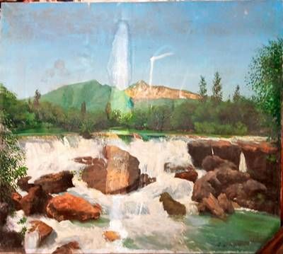 Картина масло върху фазер Картина масло върху фазер