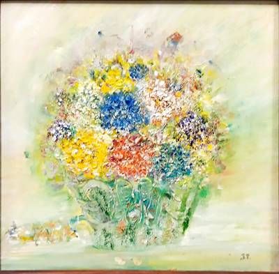 Картина масло върху платно с рамка Картина масло върху платно с рамка