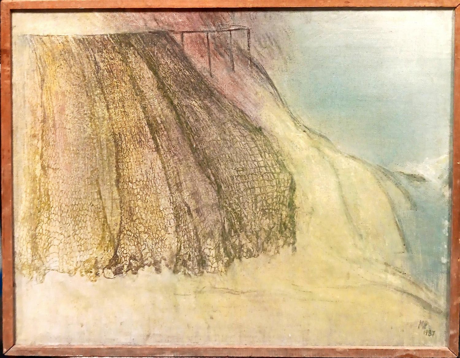 Картина масло върху платно с рамка Картина масло върху платно с рамка