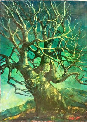 Картина пастел върху платно Картина пастел върху платно