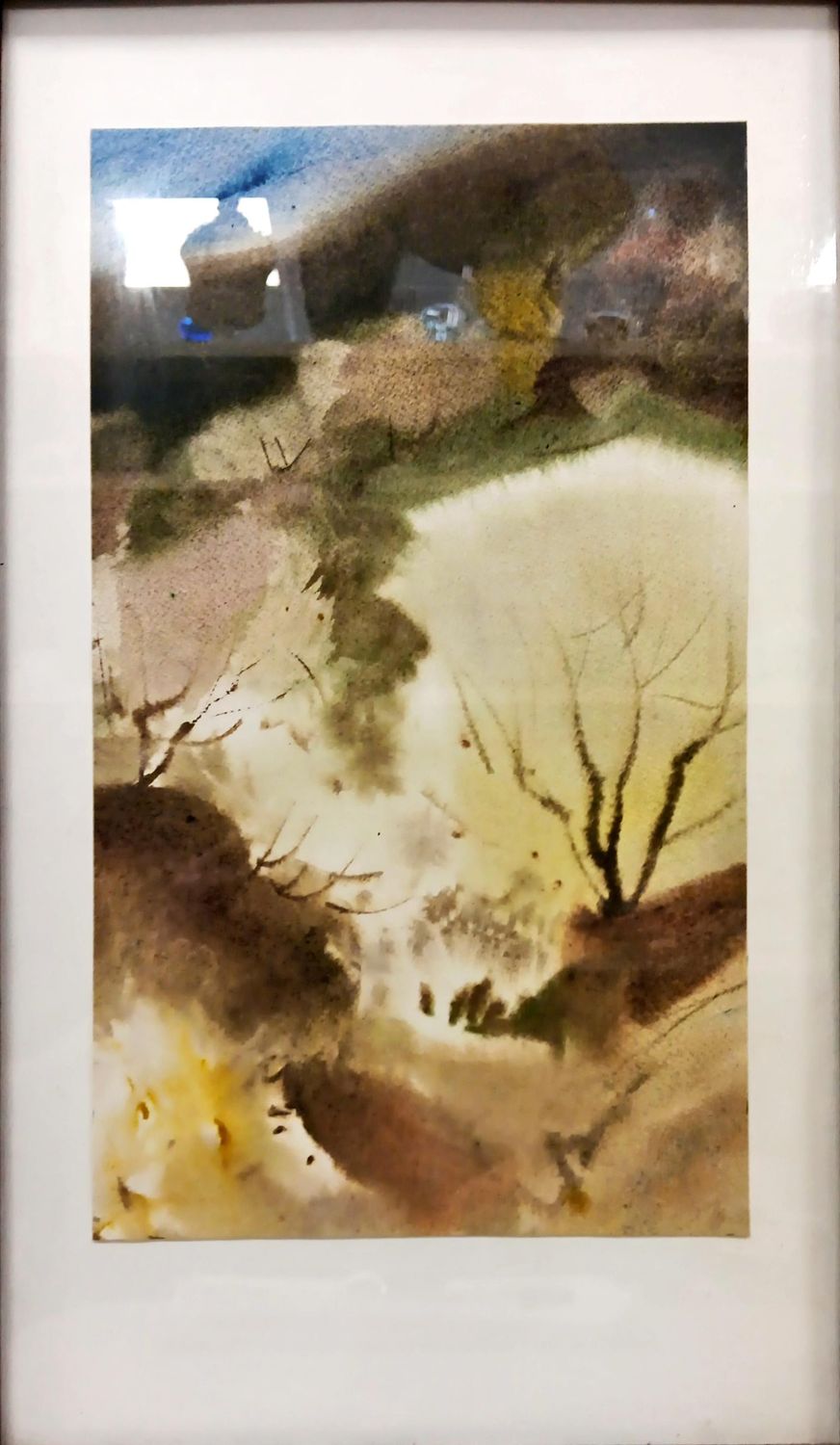 Картина акварел с рамка и стъкло