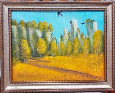 Картина върху фазер с рамка, масло - Йордан Вощинаров Картина върху фазер с рамка, масло - Йордан Вощинаров