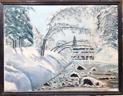 Картина върху фазер с рамка