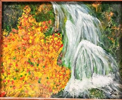 Картина масло върху платно с рамка Картина масло върху платно с рамка