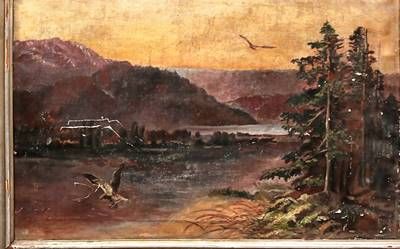 Картина масло върху платно с рамка