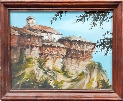 Картина върху фазер -  Картина върху фазер - "Гложенски манастир"