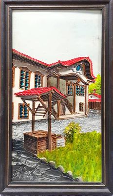 Картина смесена техника -  Картина смесена техника - "Из Пловдив", Борислав Тодоров 1995