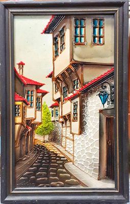 Картина смесена техника -  Картина смесена техника - "Из Пловдив", Борислав Тодоров 1995г.