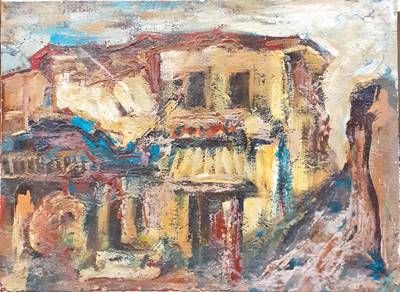 Картина върху картон, масло Картина върху картон, масло