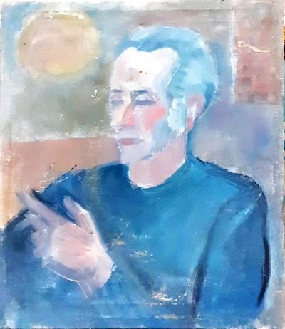 Картина върху платно, масло - от 80-те год. Картина върху платно, масло - от 80-те год.