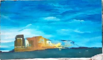 Картина върху платно, масло - от 80-те год. Картина върху платно, масло - от 80-те год.