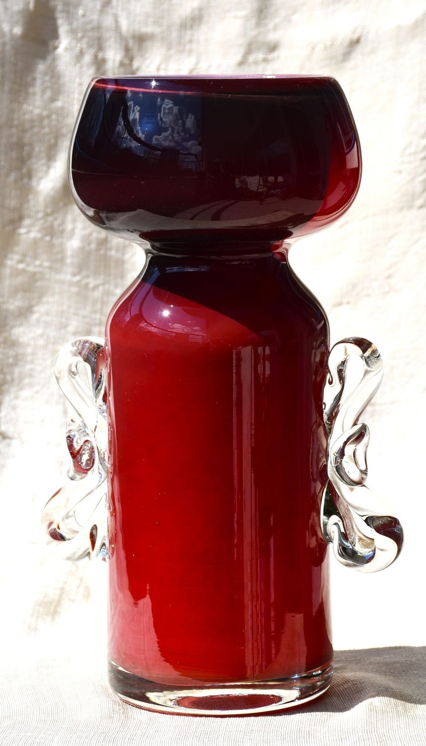 Винтидж полска art-glass ваза