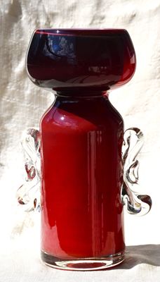Винтидж полска art-glass ваза