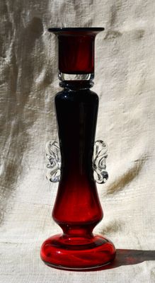 Винтидж полски art-glass свещник