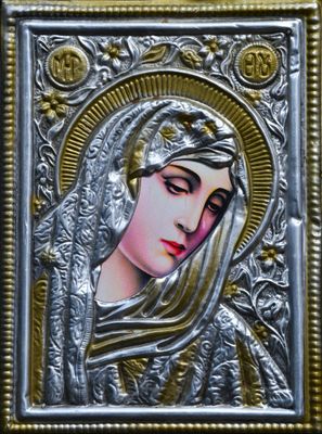 Икона с метален обков