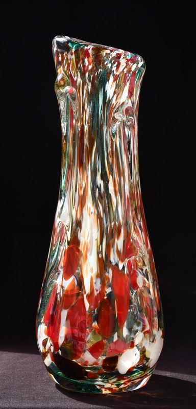 Голяма винтидж ваза art glass