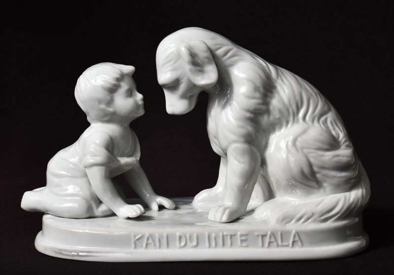 Art Deco порцеланова композиция от Gustafsberg