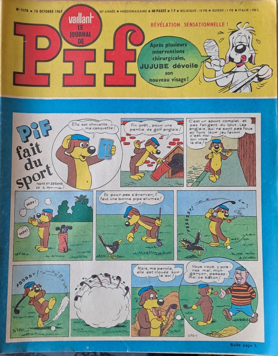 Pif - № 1170/15 Octobre 1967