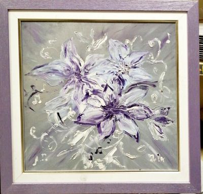 Картина върху платно с рамка, масло Картина върху платно с рамка, масло