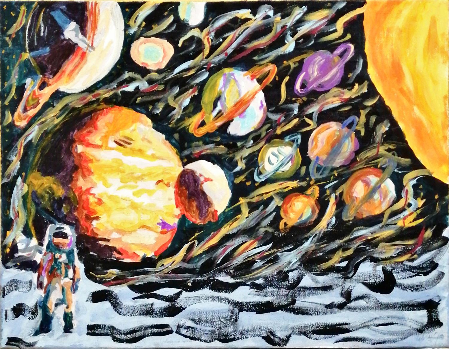 Картина върху платно с рамка, масло Картина върху платно с рамка, масло