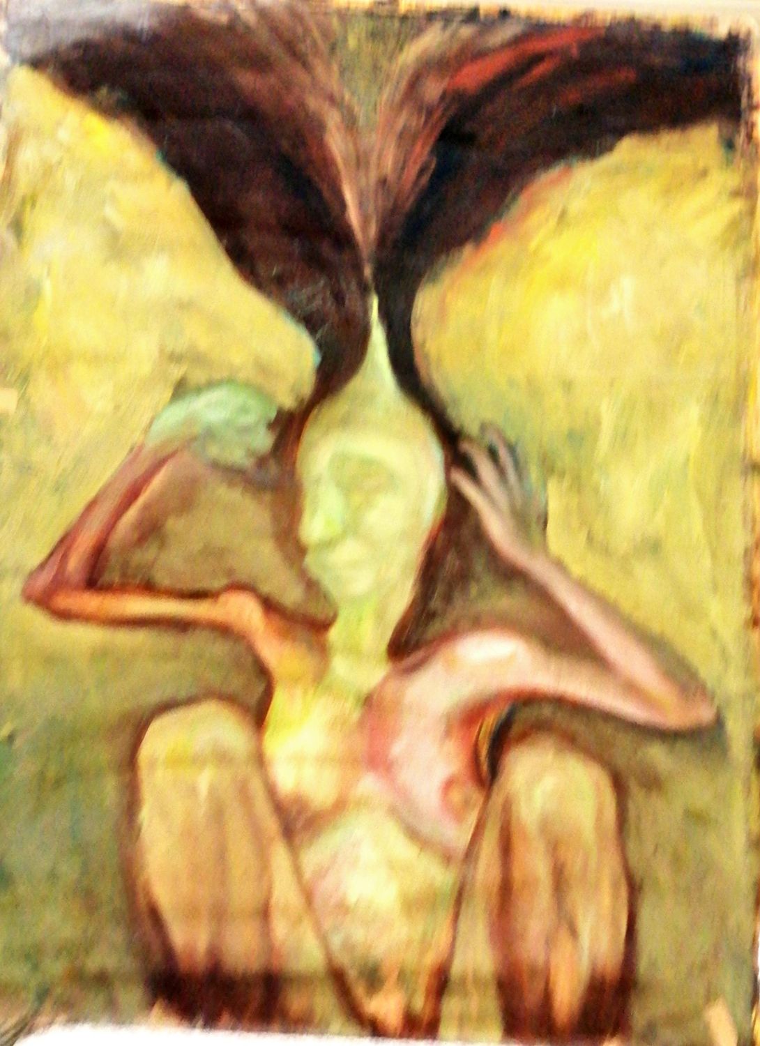 Картина върху фазер без рамка, масло Картина върху фазер без рамка, масло