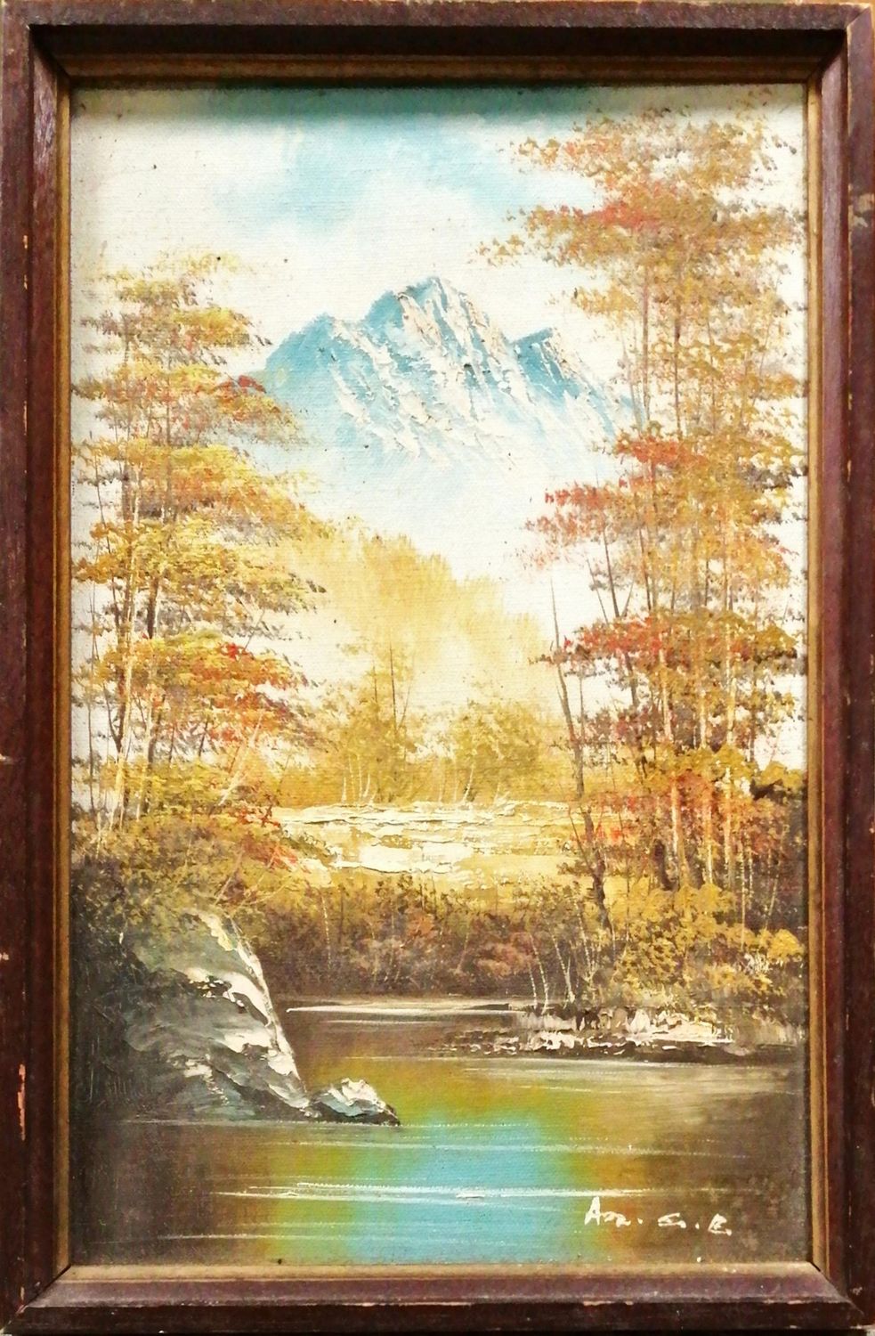 Картина върху платно с рамка, масло Картина върху платно с рамка, масло