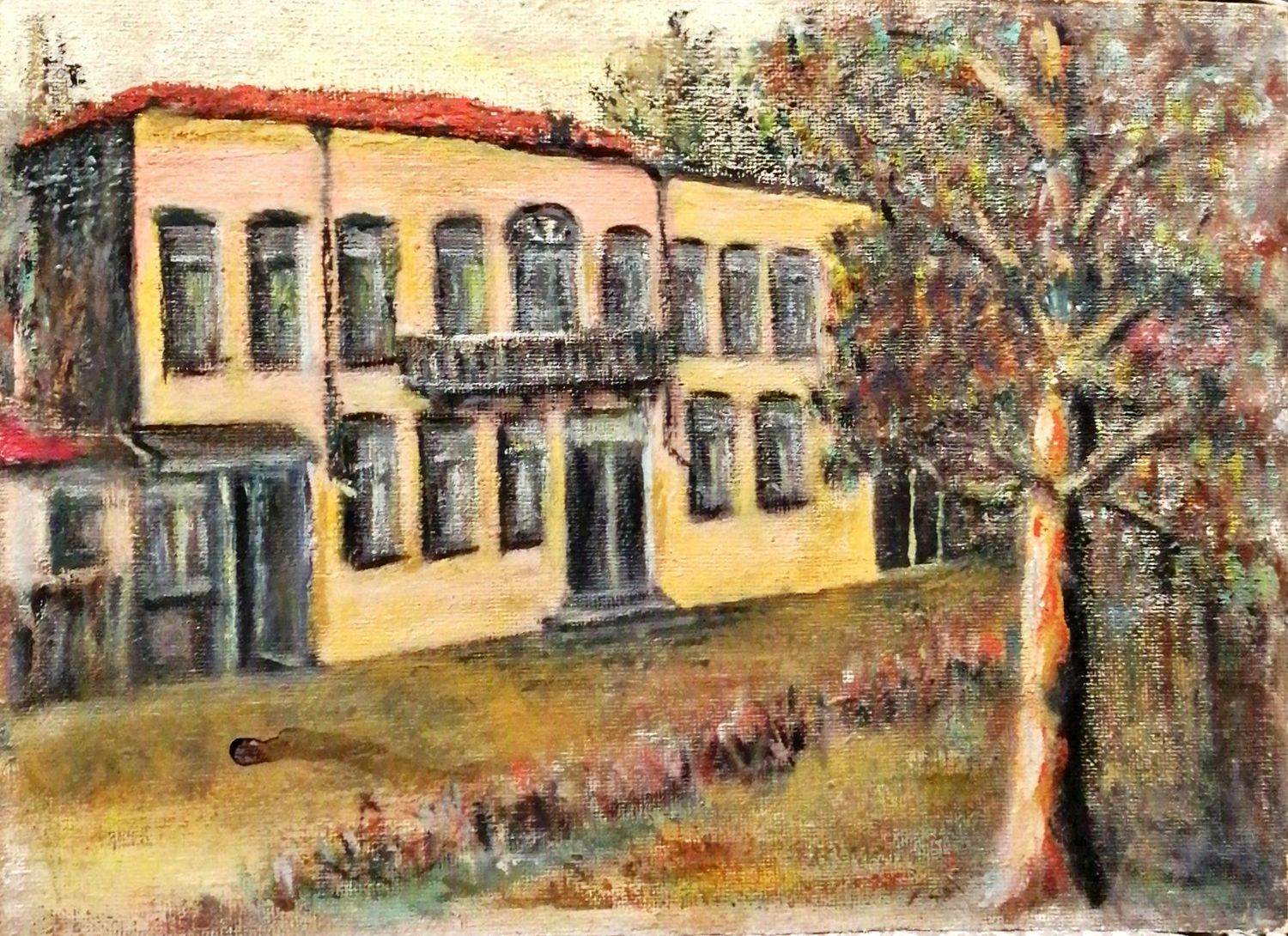 Картина върху фазер без рамка, масло Картина върху фазер без рамка, масло