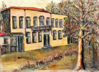 Картина върху фазер без рамка, масло Картина върху фазер без рамка, масло