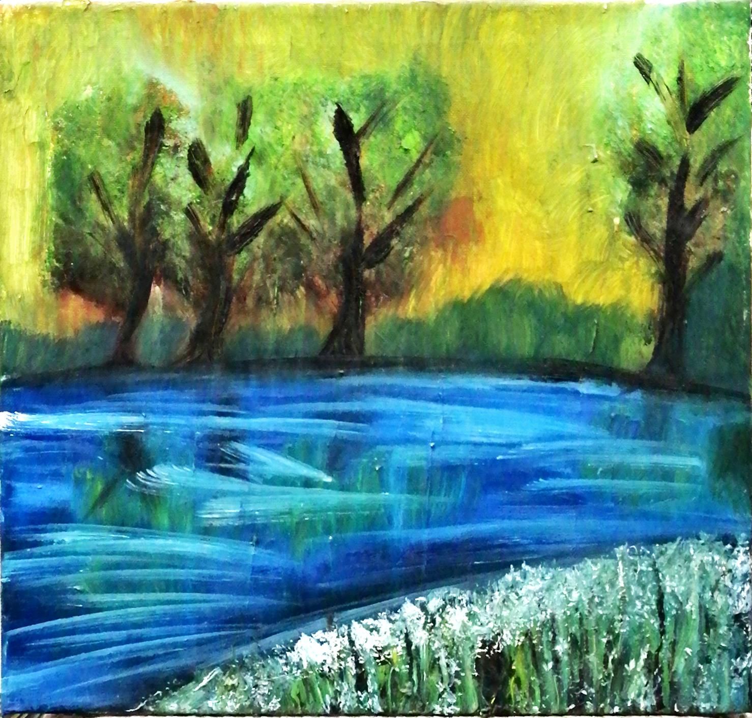 Картина върху платно без рамка, масло Картина върху платно без рамка, масло