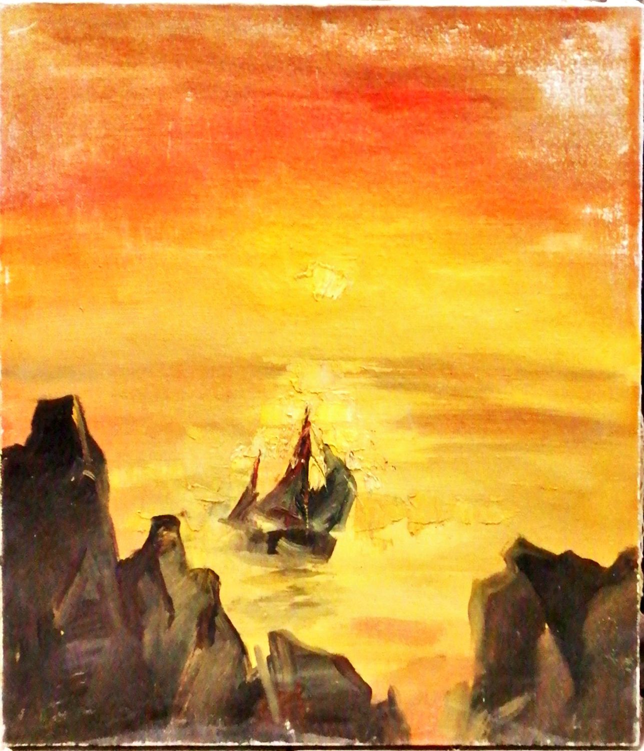 Картина върху платно без рамка, масло Картина върху платно без рамка, масло