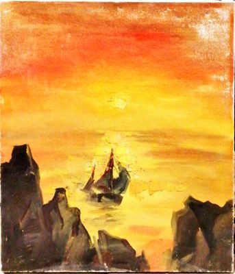 Картина върху платно без рамка, масло Картина върху платно без рамка, масло