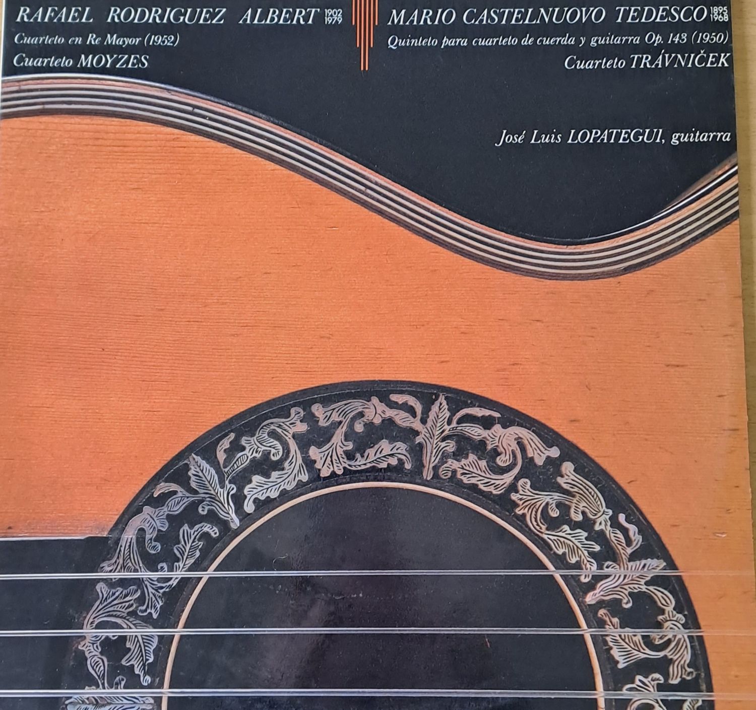 Rafael Rodriguez Albert / Mario Castelnuovo Tedesco - Cuarteto Travnicek, Jose Lopategui-guitara Rafael Rodriguez Albert / Mario Castelnuovo Tedesco - Cuarteto Travnicek, Jose Lopategui-guitara
