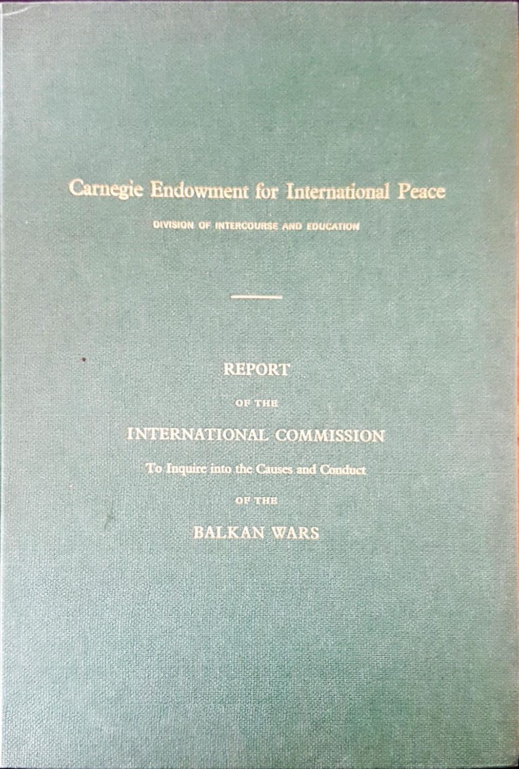 Report of the international commission