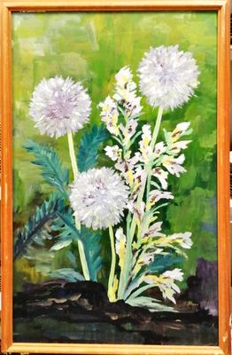 Картина върху фазер с рамка, масло