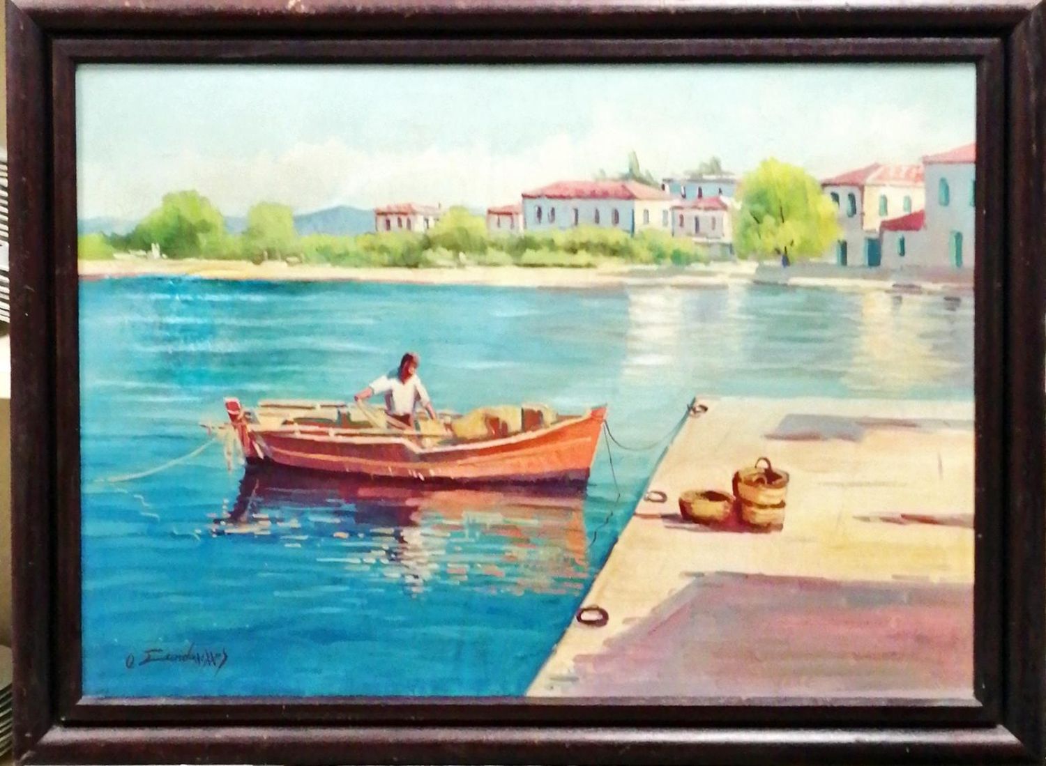 Картина върху платно с рамка, масло Картина върху платно с рамка, масло